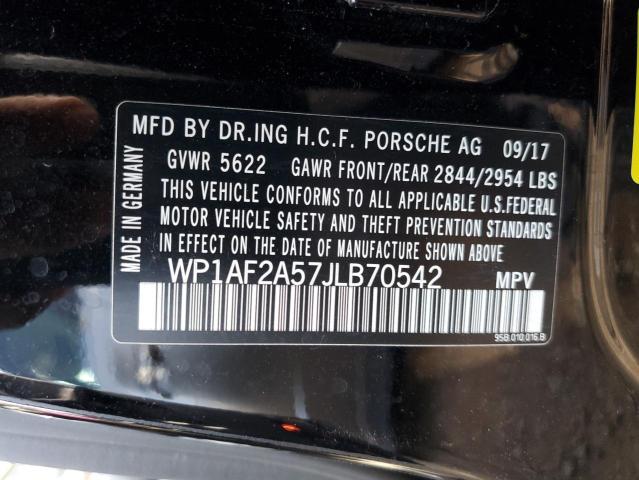 Photo 10 from auction – 2018 PORSCHE MACAN TURB with VIN WP1AF2A57JLB70542