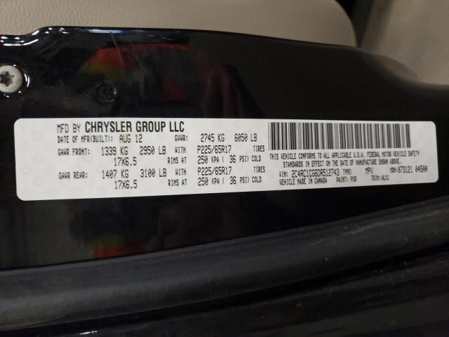 Photo 10 from auction – 2013 CHRYSLER TOWN & COU with VIN 2C4RC1CG6DR512743