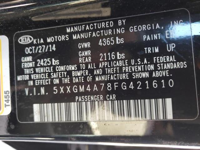 Photo 10 from auction – 2015 KIA OPTIMA LX with VIN 5XXGM4A78FG421610