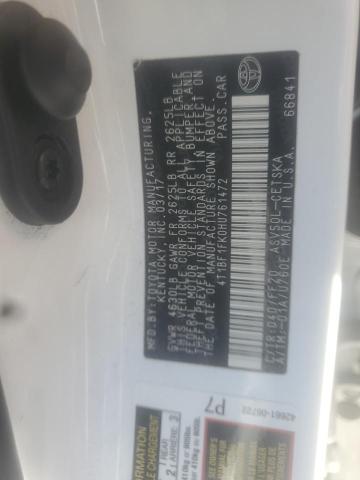 Photo 10 from auction – 2017 TOYOTA CAMRY LE with VIN 4T1BF1FK0HU761472