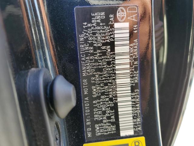 Photo 10 from auction – 2015 TOYOTA COROLLA L with VIN 2T1BURHEXFC323701