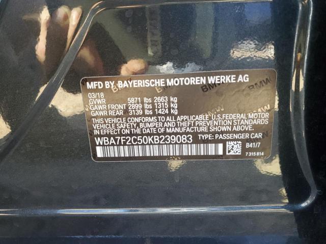 Photo 10 from auction – 2019 BMW ALPINA B7 with VIN WBA7F2C50KB239083