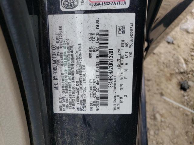 Photo 10 from auction – 2012 FORD FUSION SE with VIN 3FAHP0HA2CR213201