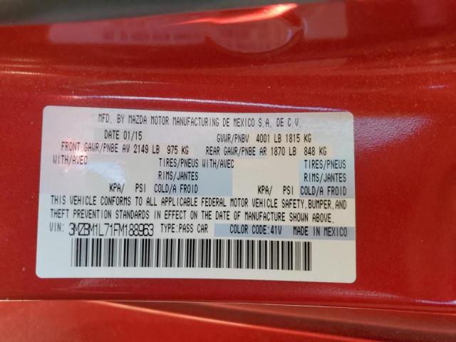 Photo 10 from auction – 2015 MAZDA 3 TOURING with VIN 3MZBM1L71FM188963