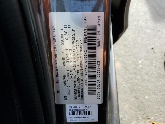 Photo 10 from auction – 2016 MAZDA 6 TOURING with VIN JM1GJ1V55G1419942