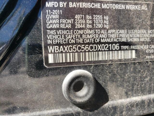Photo 10 from auction – 2012 BMW 528 I with VIN WBAXG5C56CDX02106