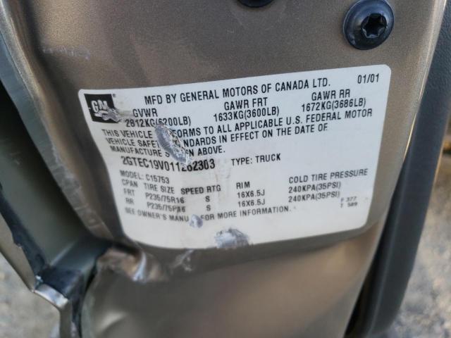 Photo 10 from auction – 2001 GMC NEW SIERRA with VIN 2GTEC19V011262303