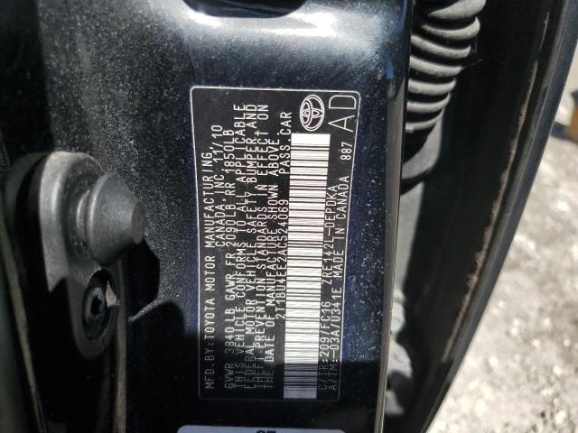 Photo 10 from auction – 2010 TOYOTA COROLLA BA with VIN 2T1BU4EE2AC524069