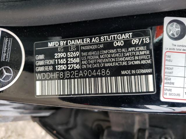 Photo 10 from auction – 2014 MERCEDES-BENZ E 350 4MAT with VIN WDDHF8JB2EA904486