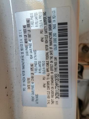 Photo 10 from auction – 2017 MAZDA 3 SPORT with VIN 3MZBN1U72HM108763