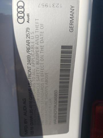 Photo 10 from auction – 2019 AUDI A5 PREMIUM with VIN WAUENCF59KA045850