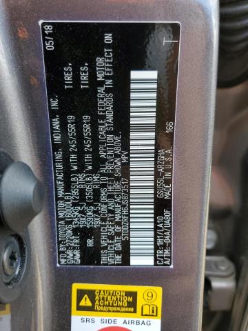 Photo 10 from auction – 2018 TOYOTA HIGHLANDER with VIN 5TDDZRFH6JS873517