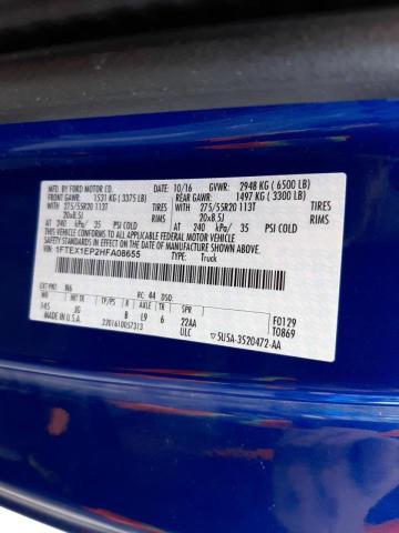 صورة رقم 10 من المزاد - 2017 FORD F150 SUPER مع VIN 1FTEX1EP2HFA08655