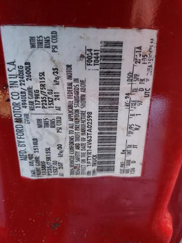 Photo 10 from auction – 2003 FORD RANGER SUP with VIN 1FTYR14V63TA02598