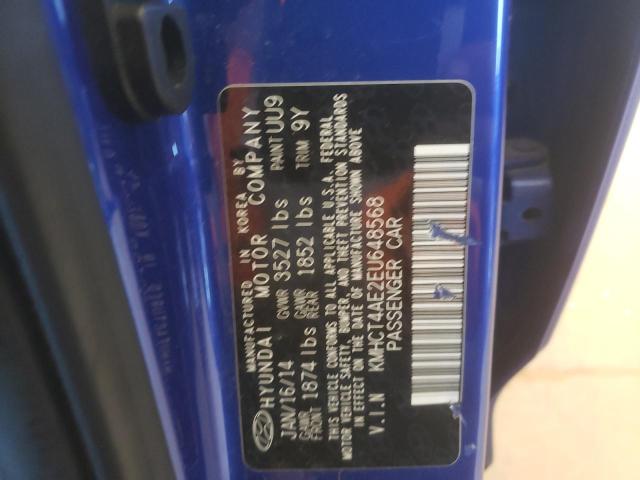 Photo 10 from auction – 2014 HYUNDAI ACCENT GLS with VIN KMHCT4AE2EU648568