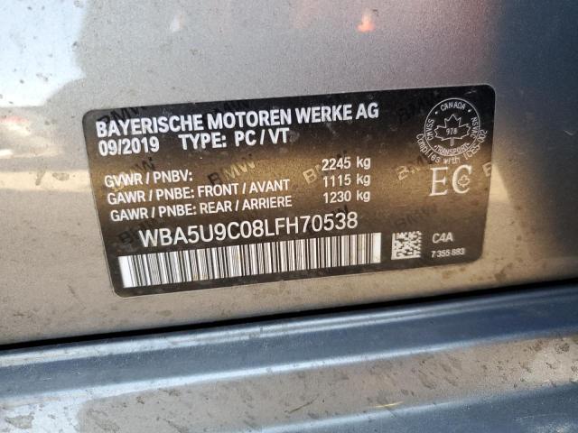 Photo 10 from auction – 2020 BMW M340XI with VIN WBA5U9C08LFH70538