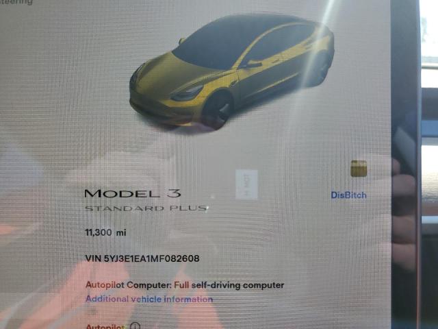 Photo 9 from auction – 2021 TESLA MODEL 3 with VIN 5YJ3E1EA1MF082608