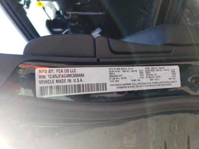 Photo 10 from auction – 2021 JEEP GRAND CHER with VIN 1C4RJFAG4MC888484