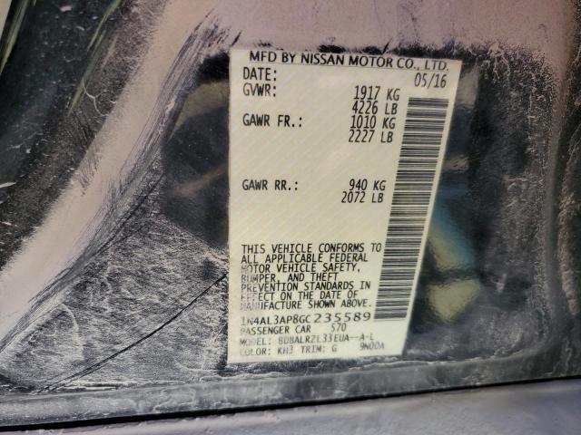 Photo 10 from auction – 2016 NISSAN ALTIMA 2.5 with VIN 1N4AL3AP8GC235589