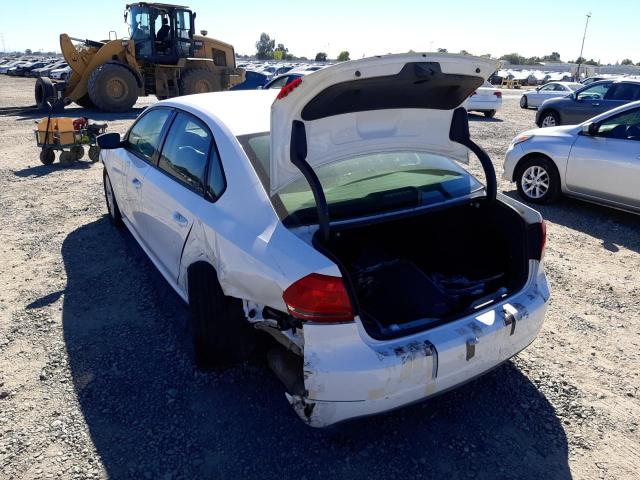 Photo 3 from auction – 2013 VOLKSWAGEN PASSAT S with VIN 1VWAP7A30DC049170
