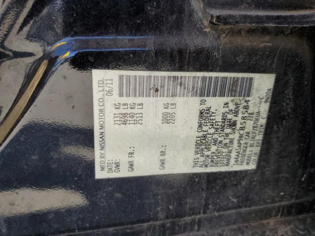 Photo 10 from auction – 2011 NISSAN MAXIMA S with VIN 1N4AA5AP9BC858584