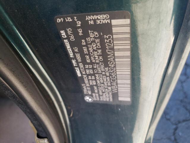 Photo 10 from auction – 1995 BMW 318 TI AUT with VIN WBACG6324SAM71233