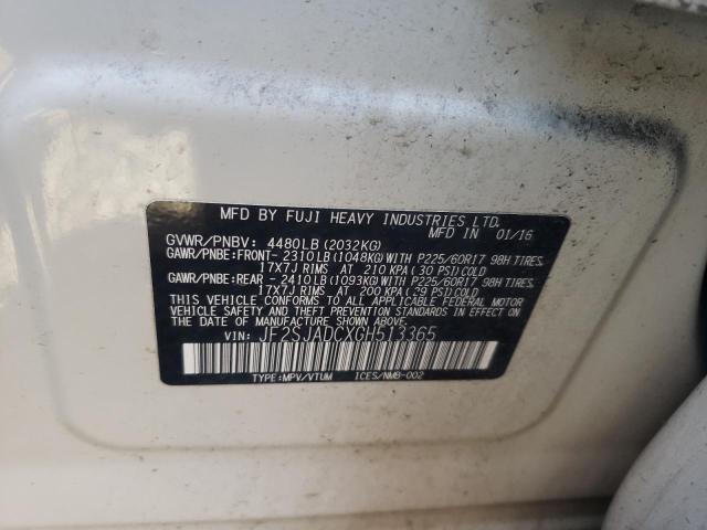 Photo 10 from auction – 2016 SUBARU FORESTER 2 with VIN JF2SJADCXGH513365