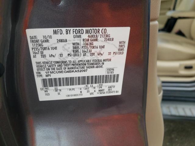 Photo 10 from auction – 2011 FORD ESCAPE LIM with VIN 1FMCU9EG4BKA52097