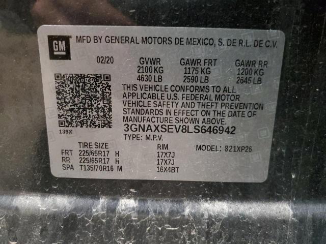 Photo 10 from auction – 2020 CHEVROLET EQUINOX LS with VIN 3GNAXSEV8LS646942