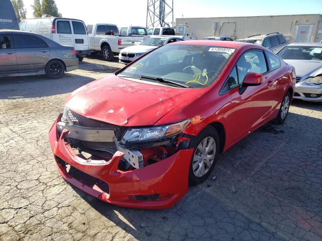 Photo 2 from auction – 2012 HONDA CIVIC LX with VIN 2HGFG3B57CH541127