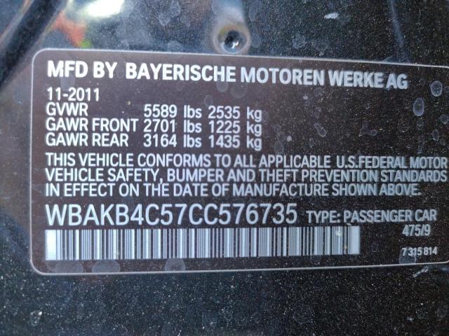 Photo 10 from auction – 2012 BMW 740 LI with VIN WBAKB4C57CC576735