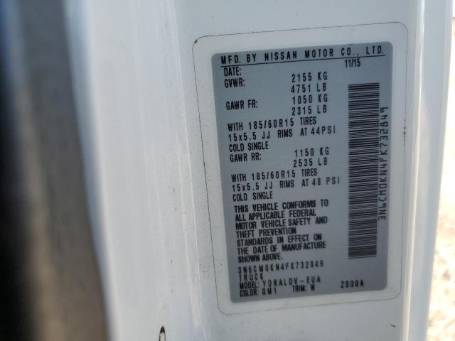 Photo 10 from auction – 2015 NISSAN NV200 2.5S with VIN 3N6CM0KN4FK732849