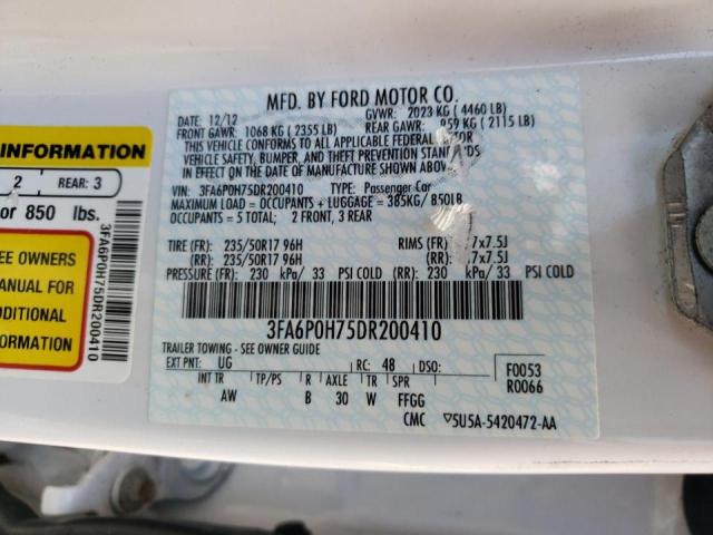 Photo 10 from auction – 2013 FORD FUSION HYB with VIN 3FA6P0H75DR200410