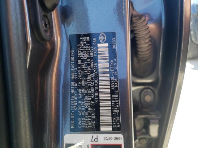 Photo 10 from auction – 2014 TOYOTA CAMRY L with VIN 4T1BF1FK9EU337025