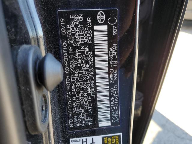 Photo 10 from auction – 2019 TOYOTA PRIUS with VIN JTDKARFU1K3075294