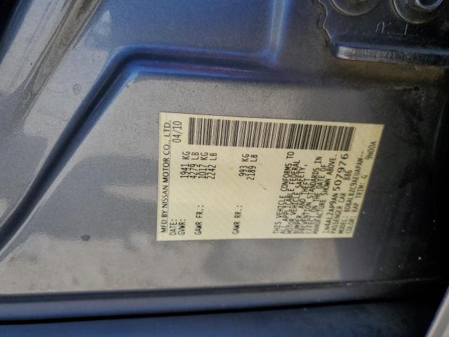 Photo 10 from auction – 2010 NISSAN ALTIMA BAS with VIN 1N4AL2AP9AN507976