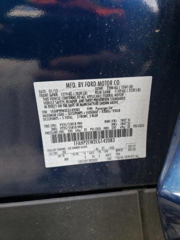 Photo 10 from auction – 2012 FORD TAURUS SEL with VIN 1FAHP2EW2CG142083