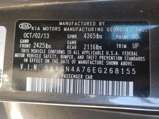 Photo 10 from auction – 2014 KIA OPTIMA EX with VIN 5XXGN4A76EG268155
