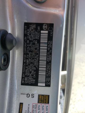 Photo 10 from auction – 2020 TOYOTA COROLLA LE with VIN JTDEPRAE9LJ074399