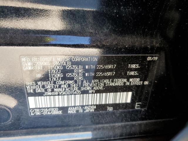 Photo 10 from auction – 2019 TOYOTA RAV4 LE with VIN JTMH1RFV5KD015435