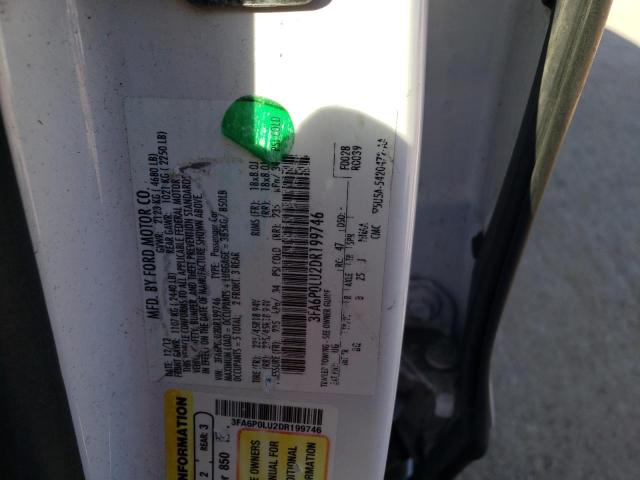 Photo 10 from auction – 2013 FORD FUSION SE with VIN 3FA6P0LU2DR199746
