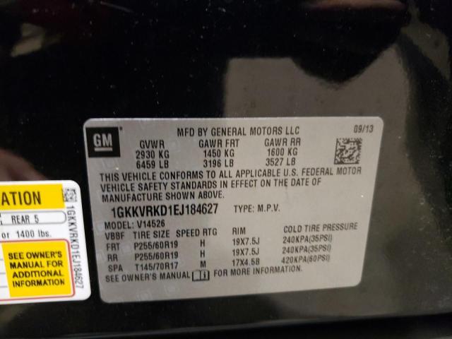 Photo 10 from auction – 2014 GMC ACADIA SLT with VIN 1GKKVRKD1EJ184627