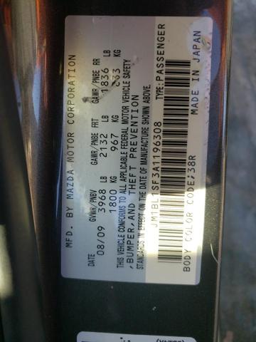 Photo 10 from auction – 2010 MAZDA 3 I with VIN JM1BL1SF3A1196308
