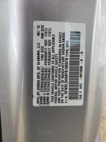 Photo 10 from auction – 2015 HONDA ODYSSEY EX with VIN 5FNRL5H60FB106978
