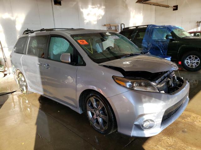 TOYOTA SIENNA SE 2016 with VIN 5TDXK3DC6GS757829 - Photo from auction