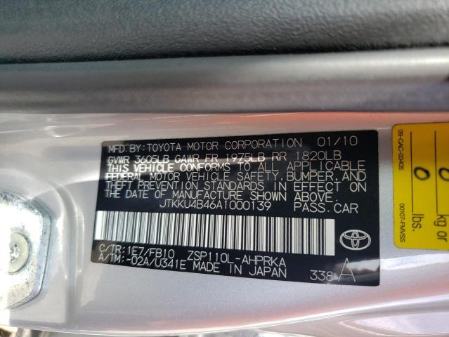 Photo 10 from auction – 2010 TOYOTA SCION XD with VIN JTKKU4B46A1000139