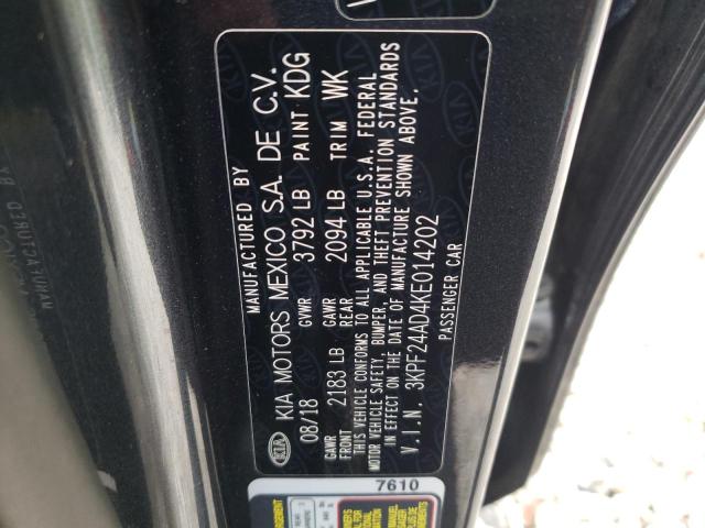Photo 10 from auction – 2019 KIA FORTE FE with VIN 3KPF24AD4KE014202