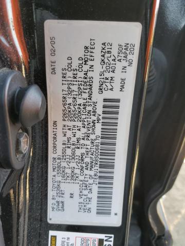 Photo 10 from auction – 2005 TOYOTA 4RUNNER LI with VIN JTEBU17R850068170