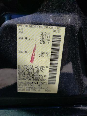 Photo 10 from auction – 2013 NISSAN ALTIMA 2.5 with VIN 1N4AL3APXDN543671