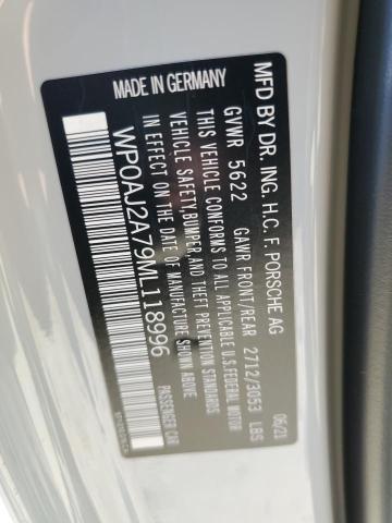 Photo 10 from auction – 2021 PORSCHE PANAMERA B with VIN WP0AJ2A79ML118996